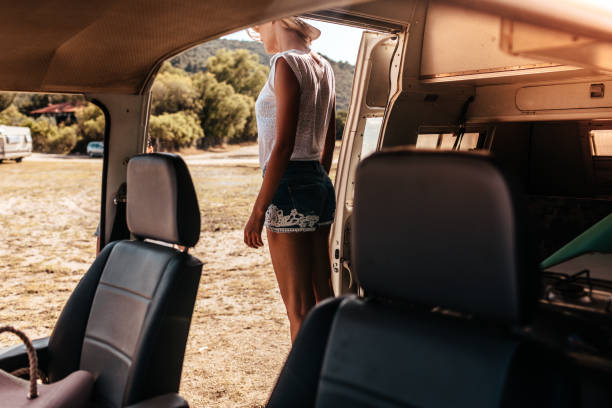 istock Young woman on a road trip 1008241668