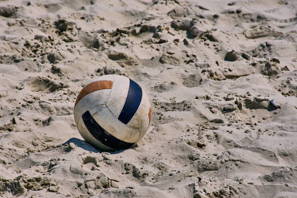istock volleyball on a beach in France 1008241748