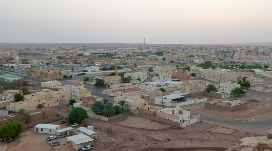 cityscape for town in Saudi Arabia