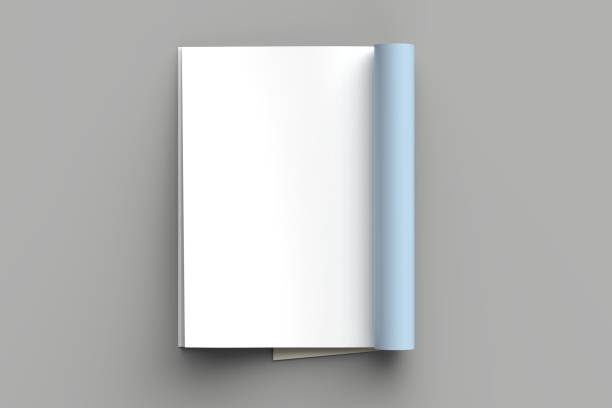 Blank Bi-Fold Square Brochure, Leaflet, Pamphlet, Greeting Card Mockup Template on Isolated Background.