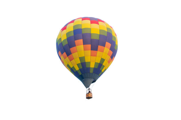 istock Colorful hot air balloon isolated on white background 1008278282