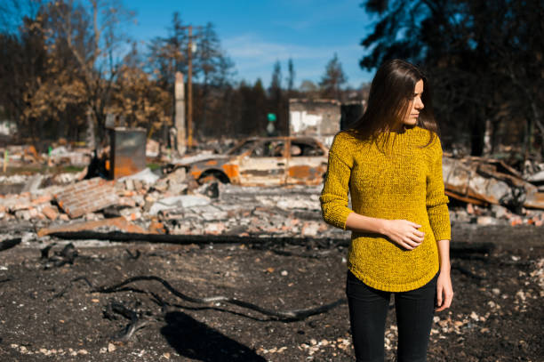 istock Consequences of fire disaster accident 1008290362