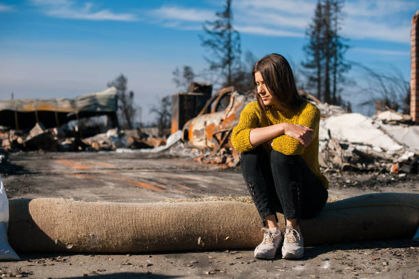 istock Consequences of fire disaster accident 1008290488