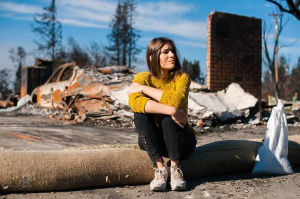 istock Consequences of fire disaster accident 1008290654