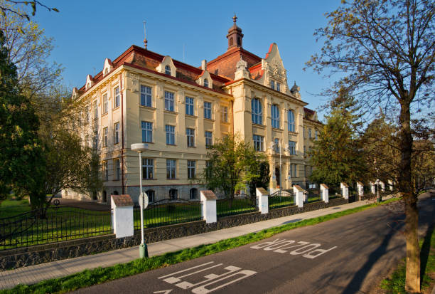 istock Comprehensive school in Zatec town. Czech Republic. 1008294154