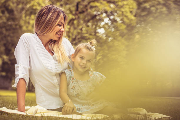 istock Mother and daughter in nature. 1008307598