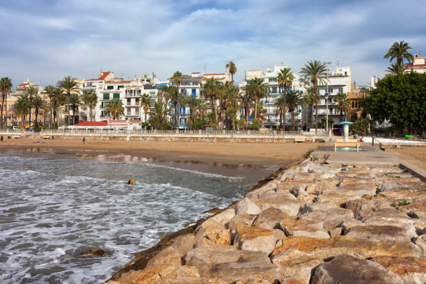 istock Sitges Town Skyline and Sea Pier in Spain 1008308674