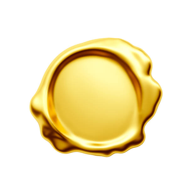 istock Gold seal on white background, clipping path included 1008317008