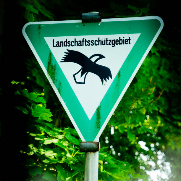 istock German warning sign for landscape protection 1008320836