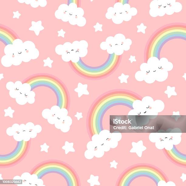 Print Stock Illustration - Download Image Now - Rainbow, Unicorn, Pattern