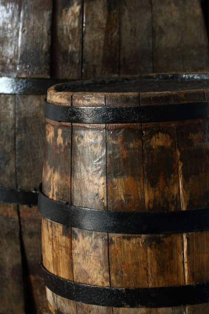 istock Old wooden barrels 1008331070