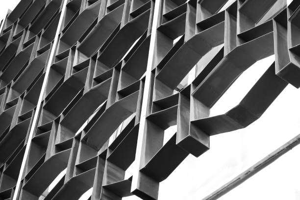 istock Decorative metal lattice on a windows on a facade of a building. Architecture details 1008331274