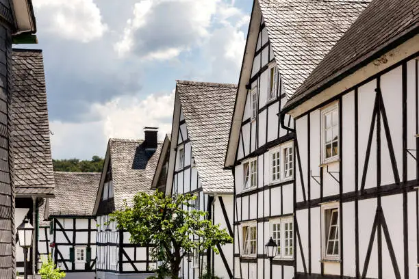 german timbered houses in freudenberg germany