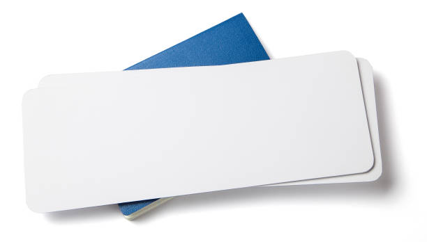 istock Mockup. Passport and air tickets on blue 1008345698