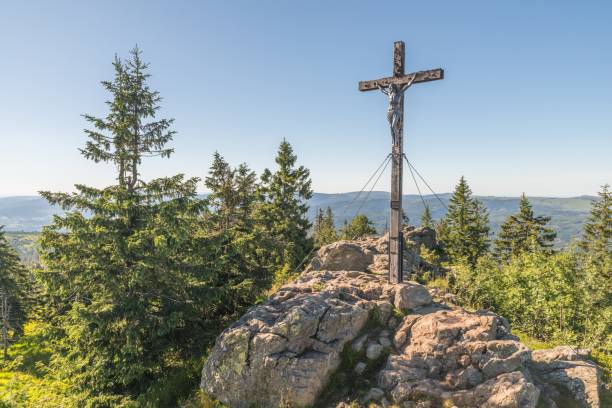 On top of the great Rachel in the Bavarian Forest, Germany On top of the great Rachel in the Bavarian Forest, Germany bavarian forest stock pictures, royalty-free photos & images