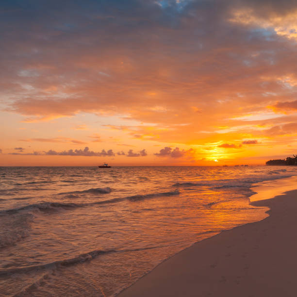 istock Colorful sunrise over Atlantic Ocean. 1008371802