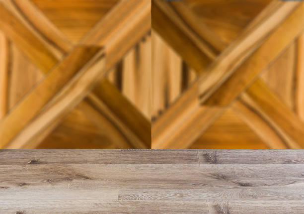 istock The texture of the wood. Background with empty table. Flooring. 1008371920