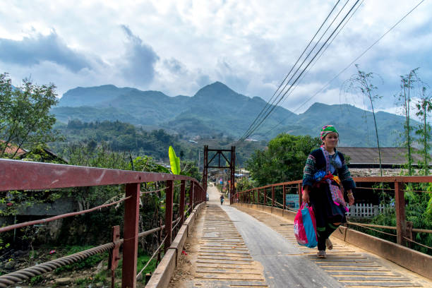 hmong nero - vietnam vietnamese culture vietnamese ethnicity north vietnam foto e immagini stock