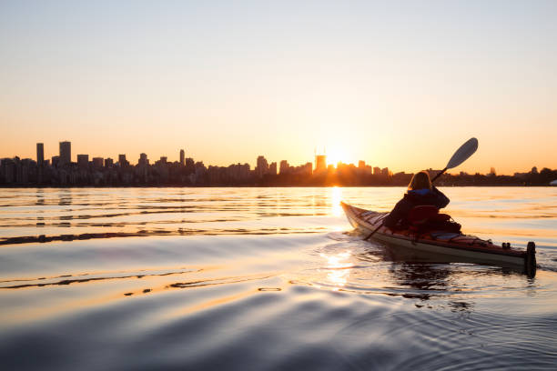 istock Kayaking during sunrise in Vancouver 1008389554