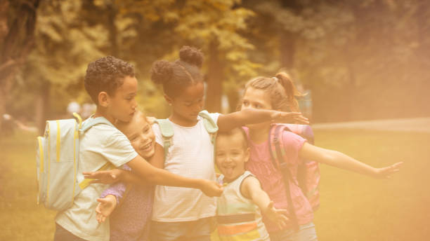 istock Happy little friends in nature. 1008402274