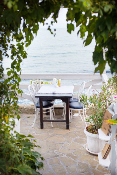istock Very nice and cozy cafe in Nessebar-Bulgaria 1008416276