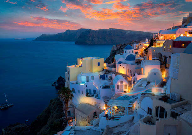 istock Amazing evening light over Santorini / Oia 1008440194
