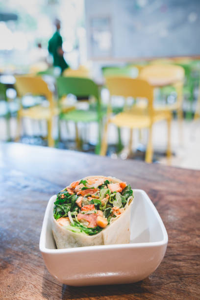 istock Colorful Salad Wrap at a restaurant 1008451348
