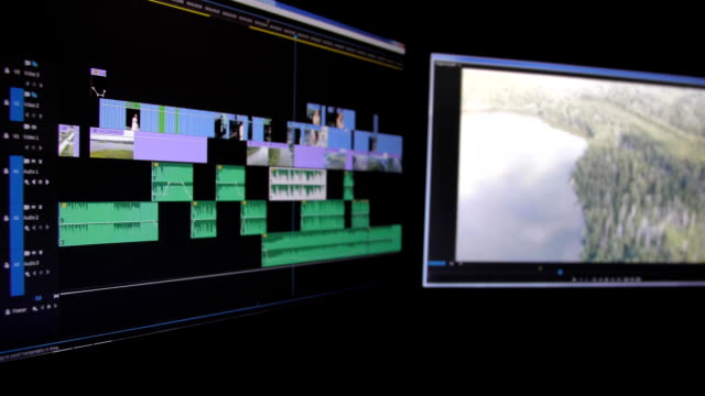 Editing and color correction video on computer