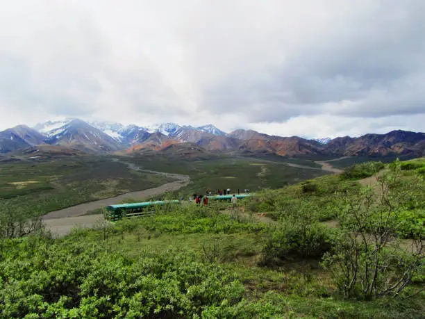 Mount McKinley in Denali National park, Alaska.