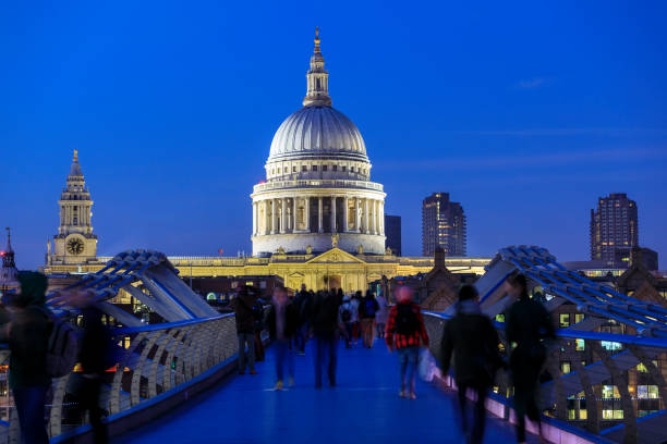 istock St Pauls Millennium Bridge London 1008458178