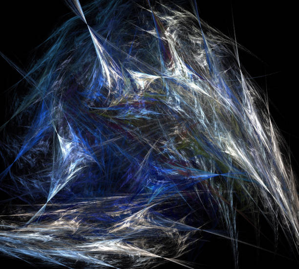 istock image of one Digital Fractal on Black Color 1008489076