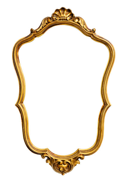 istock Gold vintage frame isolated on white background 1008491986