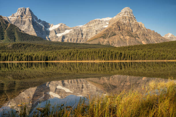 istock Upper Waterfowl Lake - Icefields Parkway in Autumn 1008496030