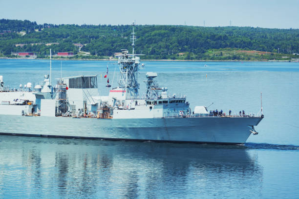 istock Canadian Navy Warship 1008521988