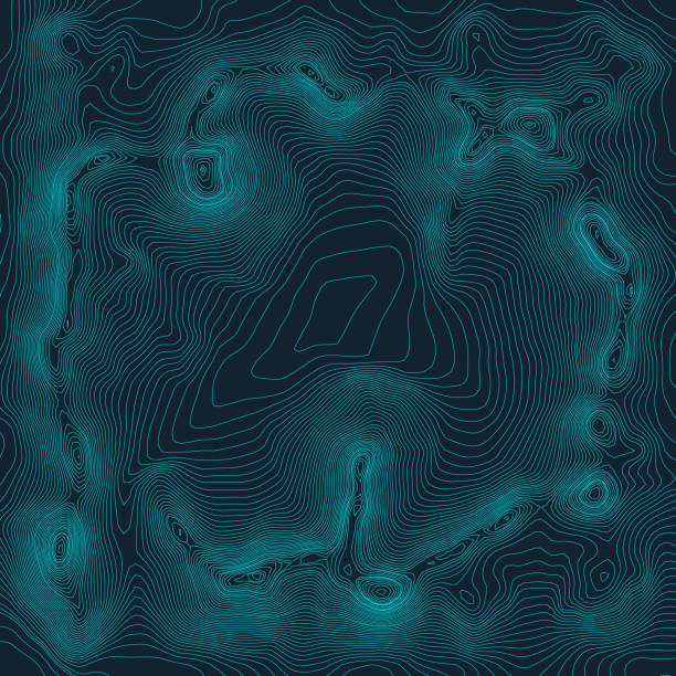 istock Topographic map background concept with space for your copy. Topography lines art contour , mountain hiking trail , Shape vector design. Computer generated 1008531942