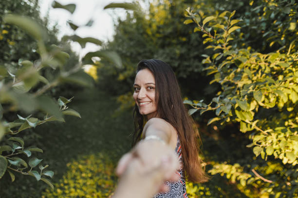 istock Woman in apple plantation 1008536346