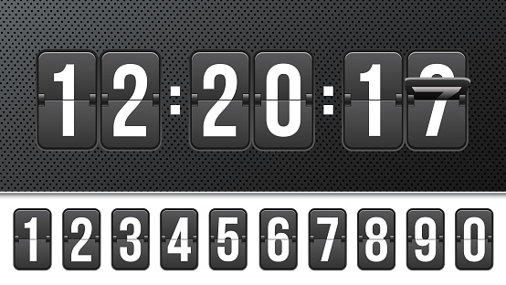 Number Countdown Generator Creative Vector Illustration Of Countdown Timer With Different Numbers ...