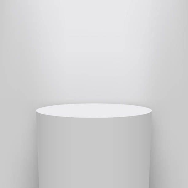 istock Creative vector illustration of museum pedestal, stage, 3d podium set isolated on transparent background. Art design blank template mockup. Abstract concept graphic element for product presentation 1008544862