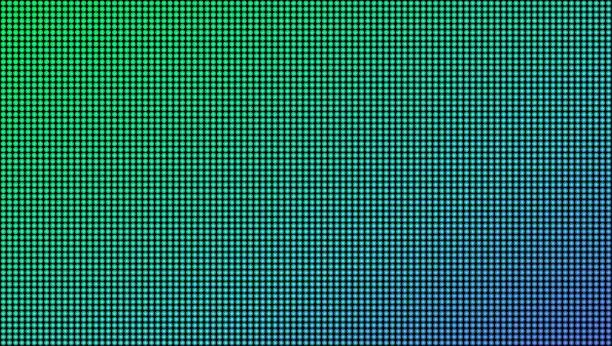 Vector illustration of Creative vector illustration of led screen macro texture isolated on transparent background. Art design rgb diode seamless pattern. Abstract concept graphic television projection display element