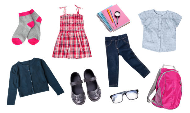 istock Child kid's school clothes isolated. 1008569546