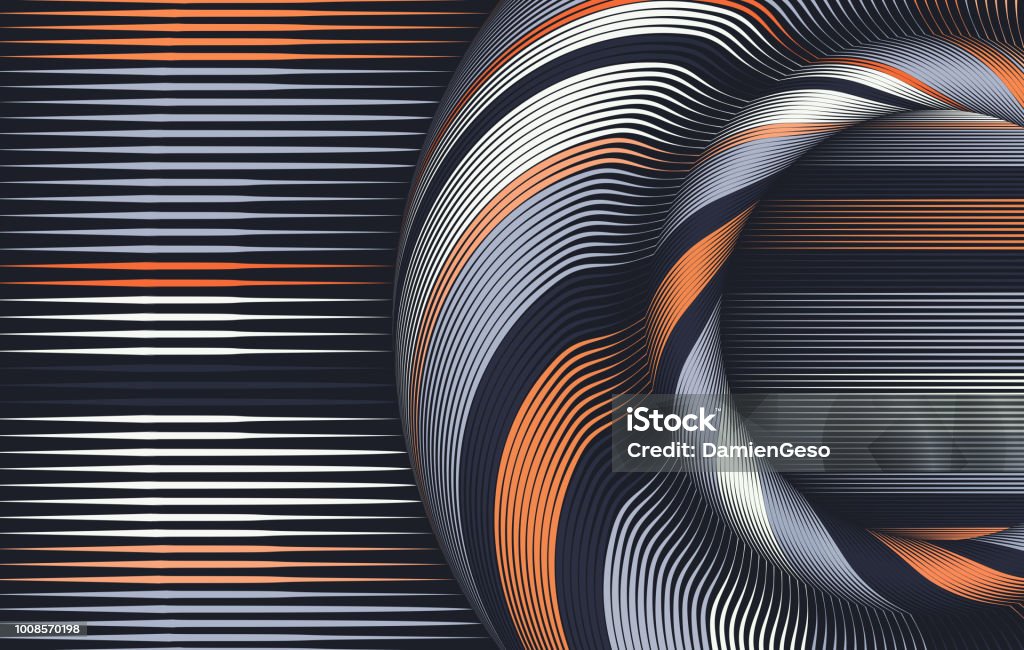 Abstract Colorful String Lines Background Vector Illustration Stock ...