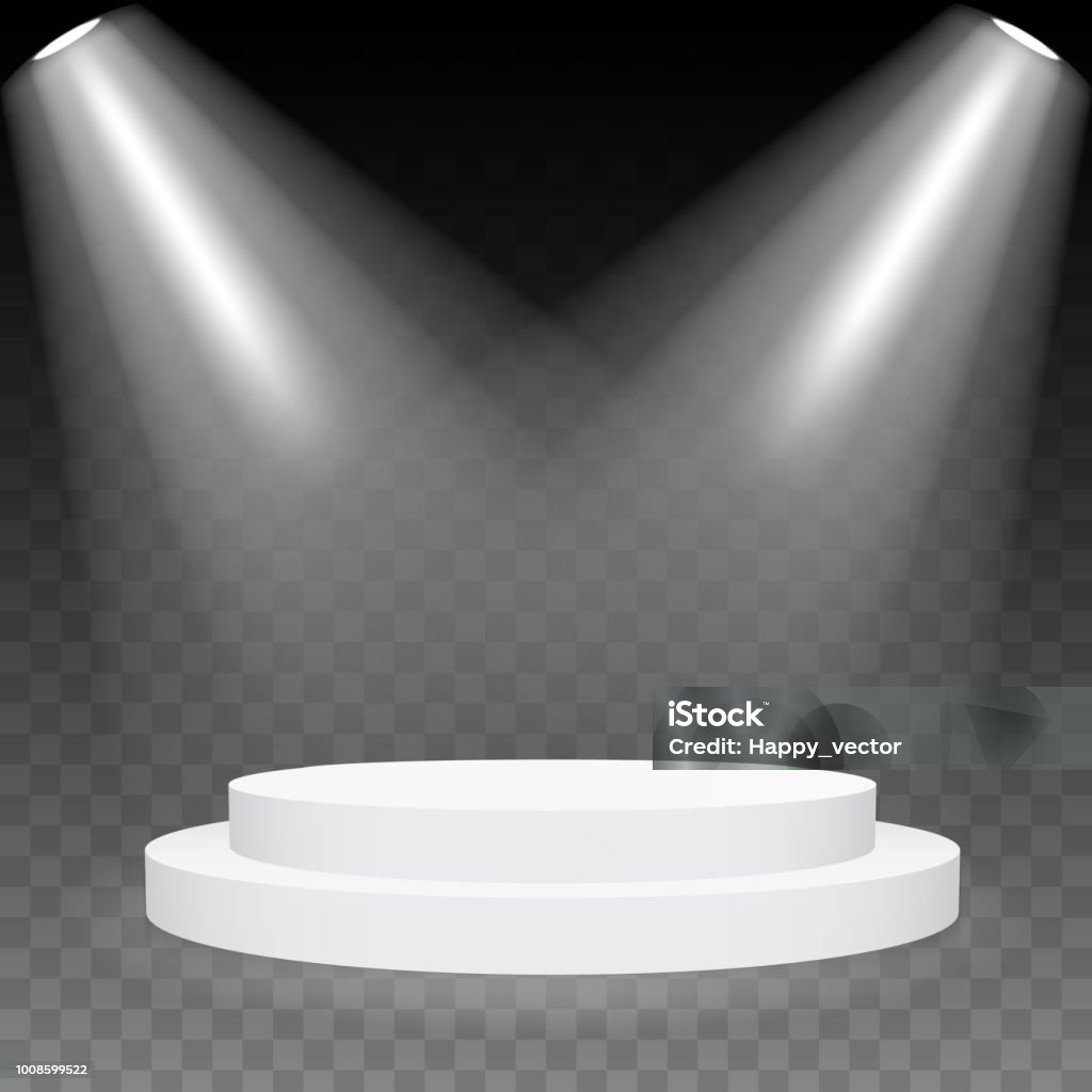 Hình Minh Họa Vector Sáng Tạo Của Bục Sân Khấu Tròn 3d Được Cách ...
