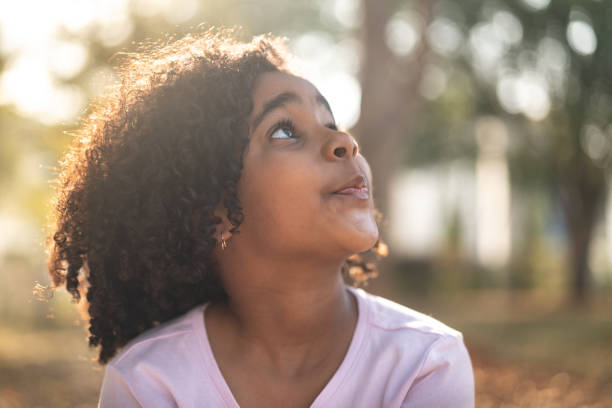 istock Little Cute Girl Dreaming 1008633162