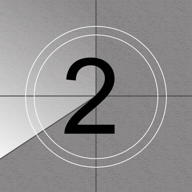 istock Creative vector illustration of countdown frame. Art design. Old film movie timer count. Vintage retro cinema. Abstract concept graphic element. Universal leader. Number one - 1 1008650748