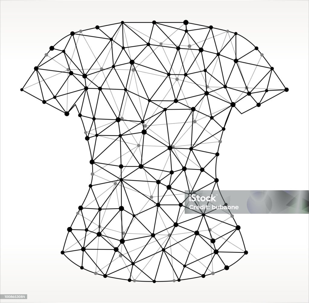 Triangular Pattern Clothes Female Clothes Triangle Node Black And White Pattern Stock Illustration ...