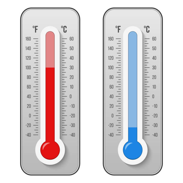 istock Creative vector illustration of celsius, fahrenheit meteorology thermometers scale isolated on background. Heat, hot, cold signs. Art design equipment. Weather temperature. Abstract concept graphic 1008662658