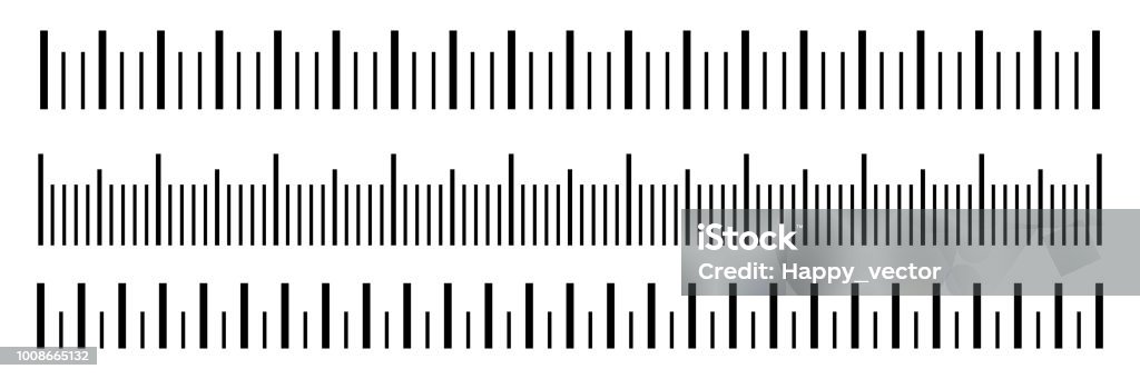 Measurement Range Graphics Creative Vector Illustration Of Size Indicators Set Isolated On ...