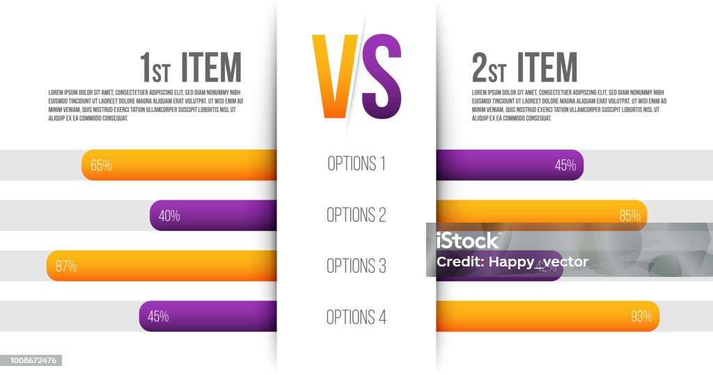 Creative vector illustration of service comparison table isolated on transparent background. Art design. Product info with description indicators. Abstract concept graphic bars infographic element Creative vector illustration of service comparison table isolated on transparent background. Art design. Product info with description indicators. Abstract concept graphic bars infographic element. Comparison stock vector