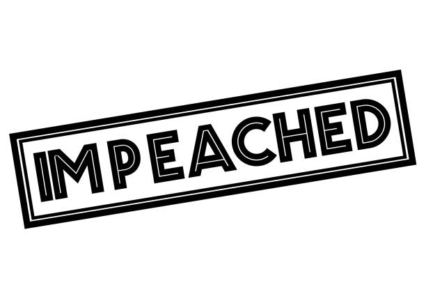 Impeached	 typographic stamp Impeached	 typographic stamp. Typographic sign, badge or icon impeachment stock illustrations