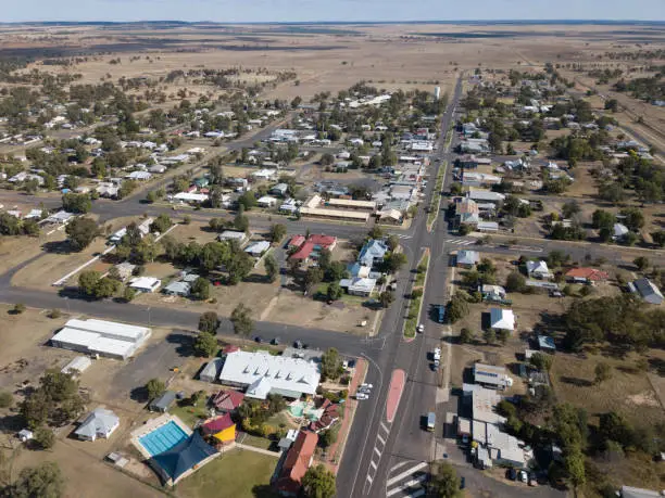 The  town of  Mitchell Qqueensland, Australia